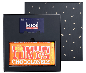 Cadeaupakket Tony's Chocolonely 'Karamel/zeezout'